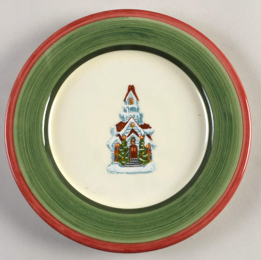 Christopher's Tree (Colombia) Salad/Dessert Plate by Christopher Radko-1