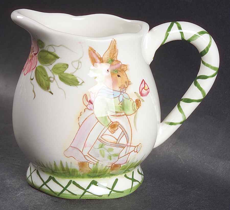Bunny Blossoms Creamer by Certified International-1