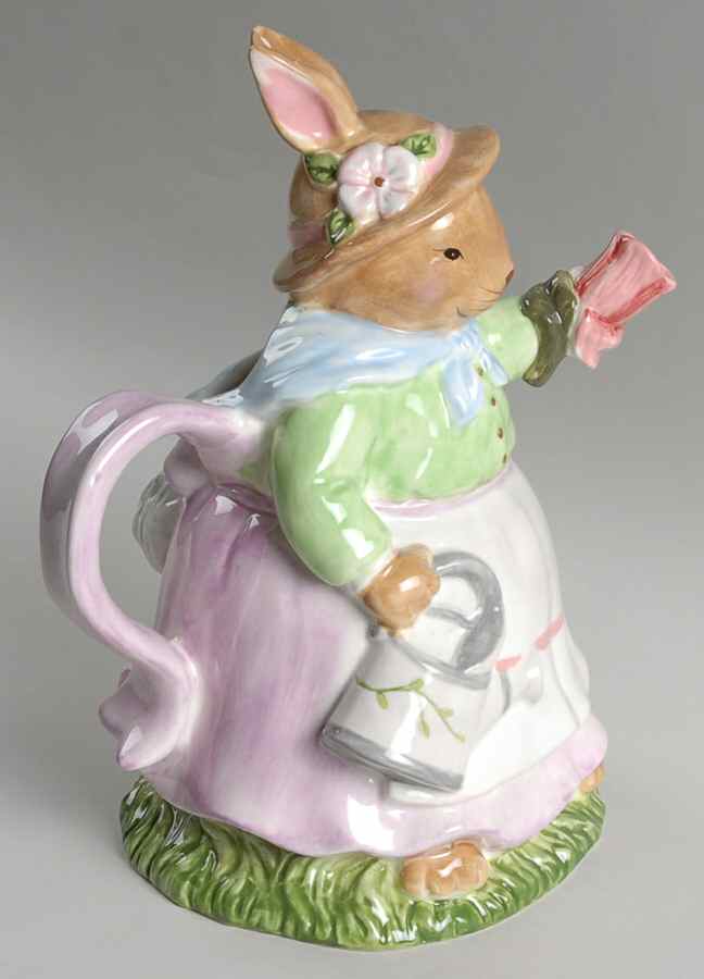 Bunny Blossoms 40 Oz Pitcher by Certified International-1
