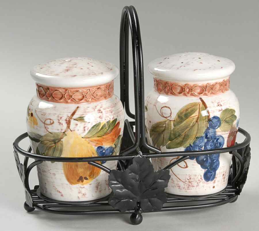 Sorrento Salt & Pepper w/Metal Stand by Certified International-1