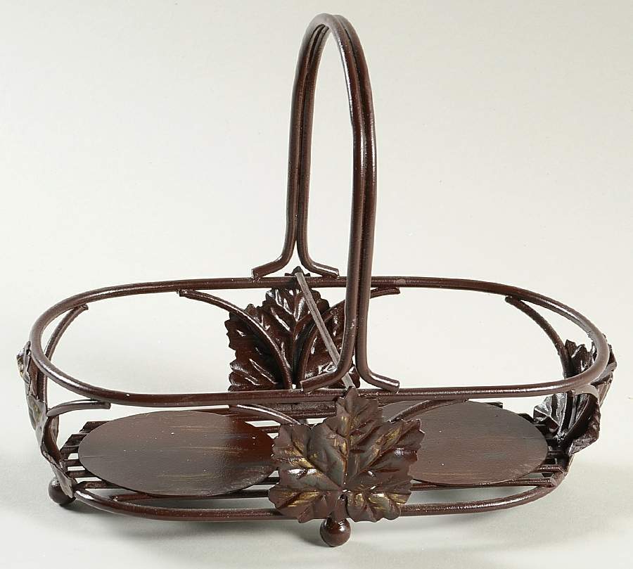 Bouquet Metal Stand for Salt & Pepper by Certified International-1