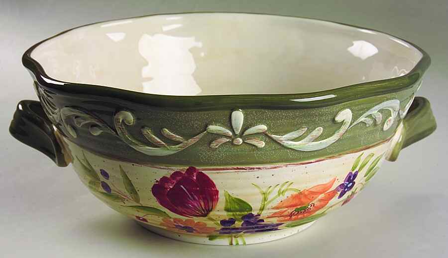 Bouquet 12" Large Salad Serving Bowl by Certified International-1