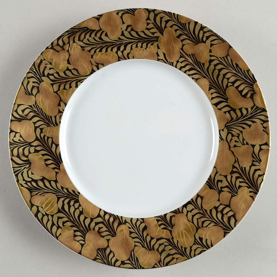 Trois Ors Noir Salad/Dessert Plate by Jean Louis Coquet-1