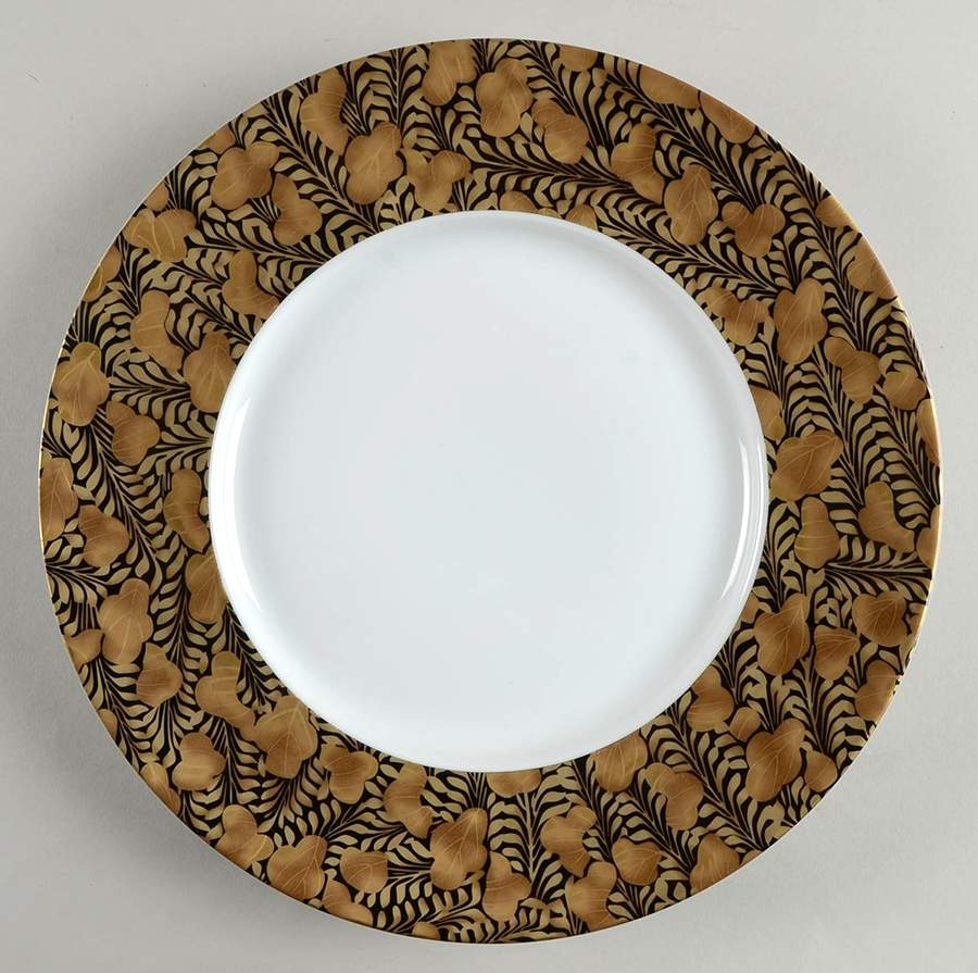 Trois Ors Noir Dinner Plate by Jean Louis Coquet-1