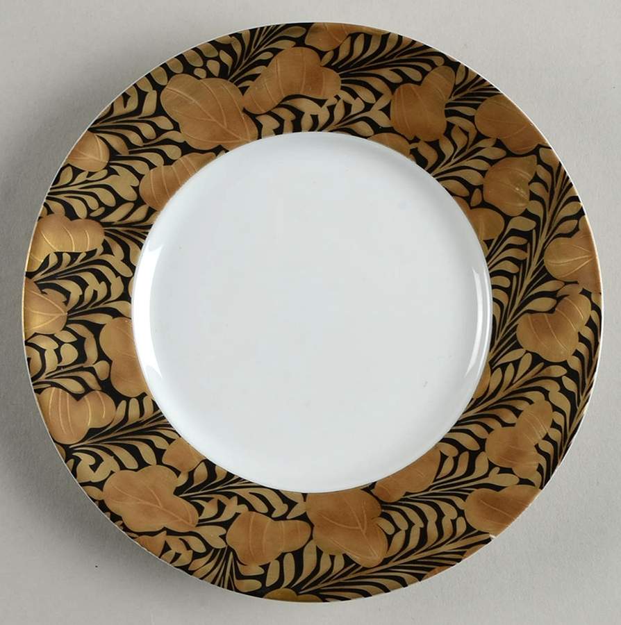 Trois Ors Noir Bread & Butter Plate by Jean Louis Coquet-1