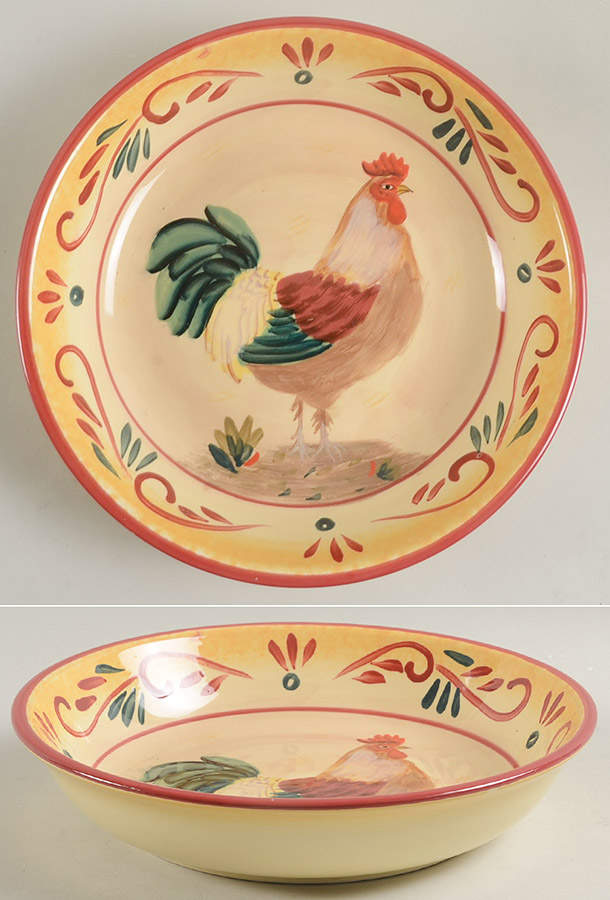 Tuscan Rooster 9" Individual Pasta Bowl by Certified International-1