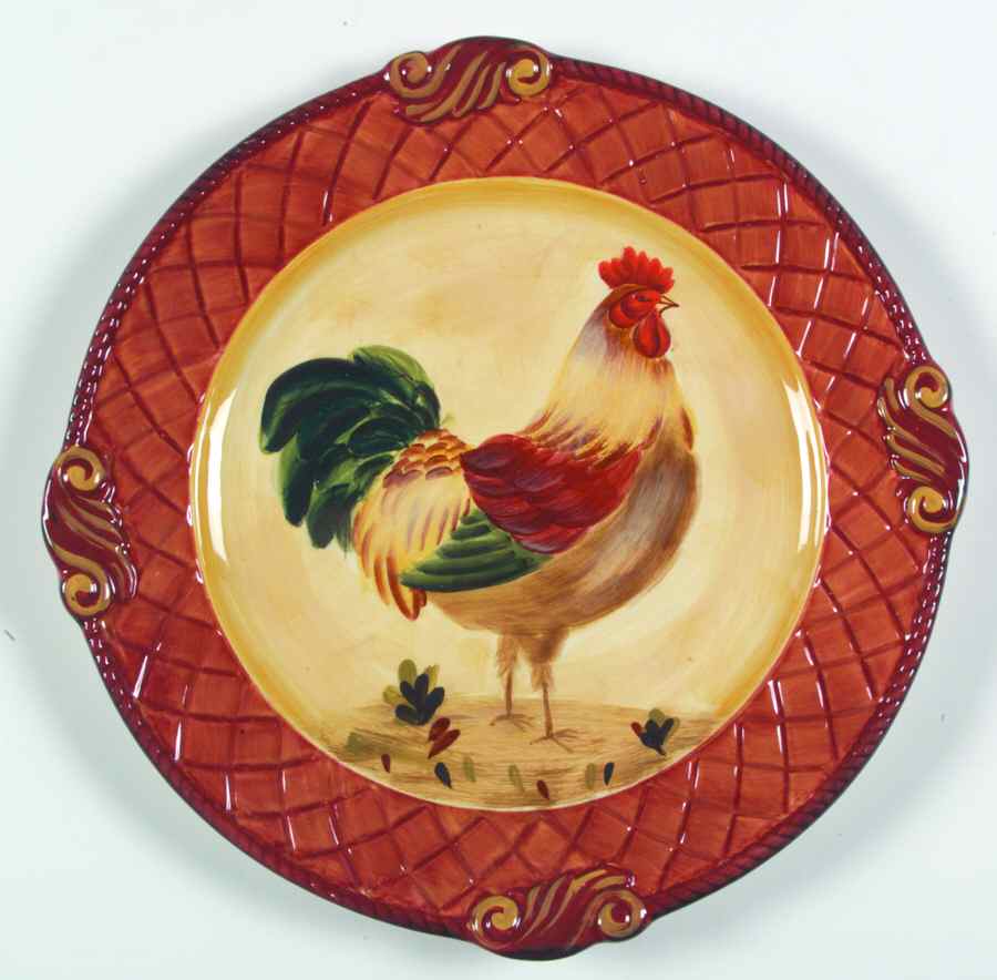 Tuscan Rooster Dinner Plate by Certified International-1