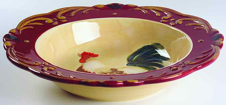 Tuscan Rooster 15" Round Serving Bowl by Certified International-1