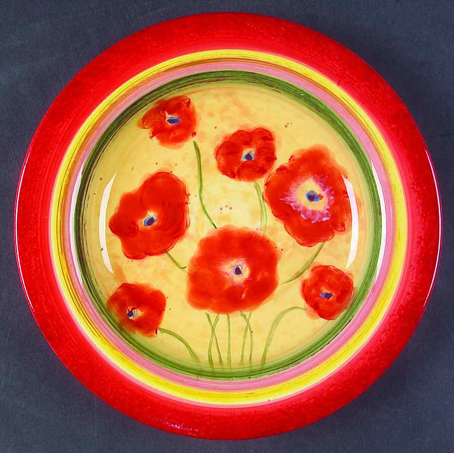 Poppies Dessert/Pie Plate by Certified International-1
