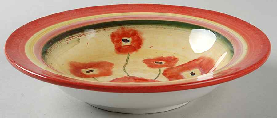 Poppies 8" Soup/Pasta Bowl by Certified International-1