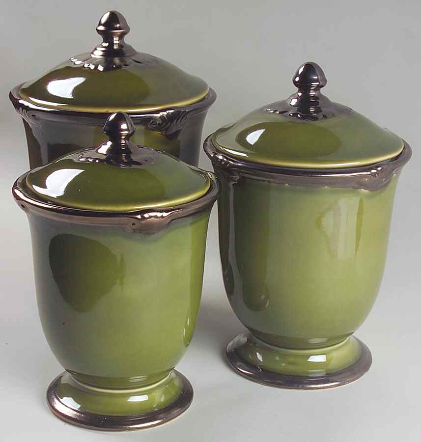 Embassy Green (3 Piece) Canister Set (Box Set) by Certified International-1