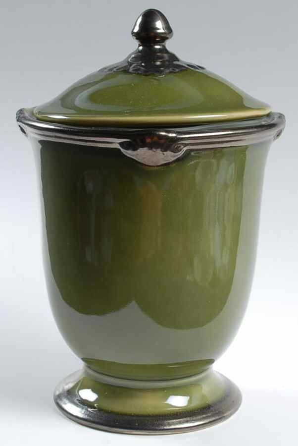 Embassy Green Medium Canister & Lid by Certified International-1