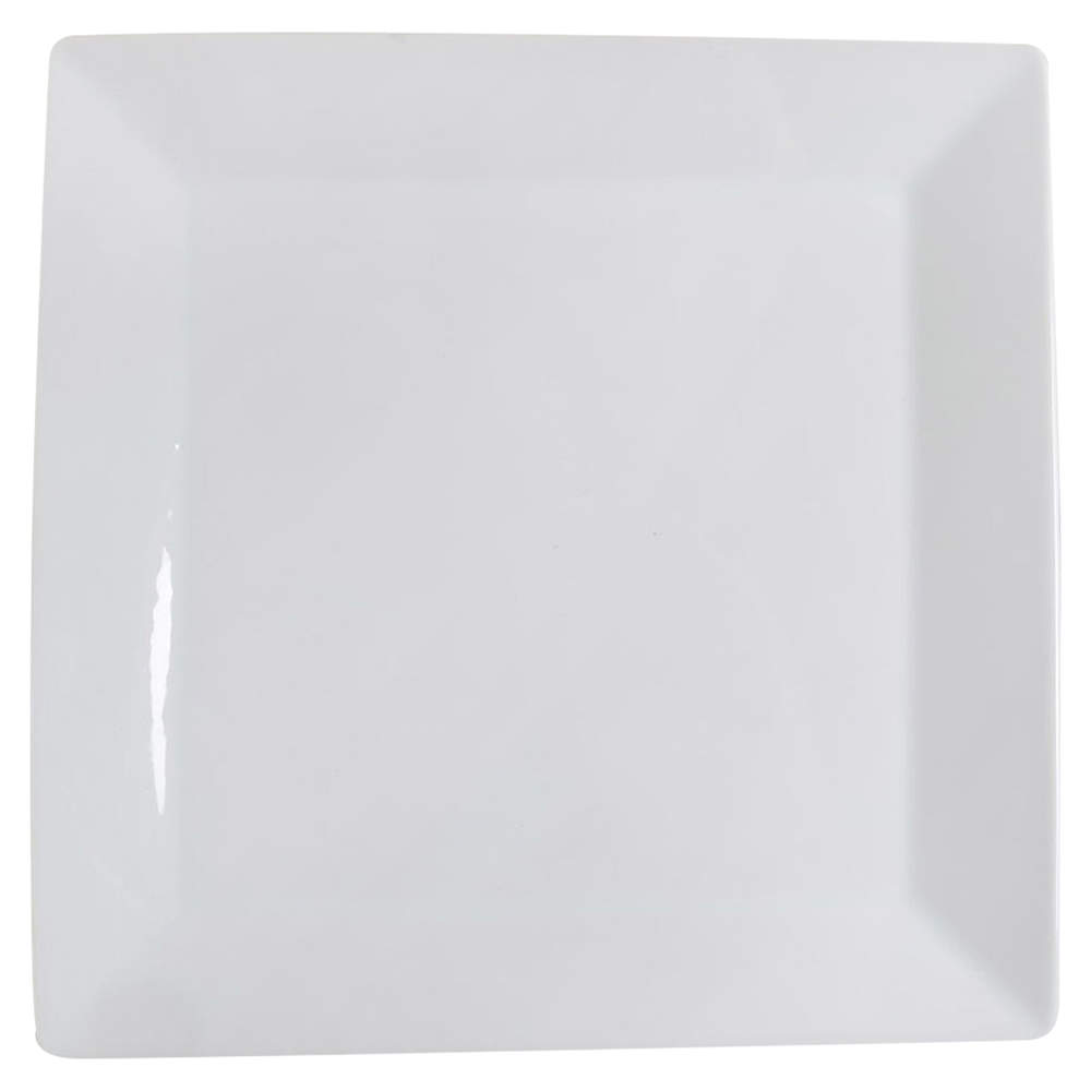 Whiteware Square Dinner Plate by The Cellar (China)-1