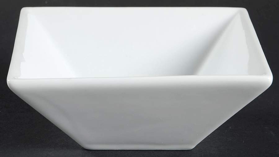 Whiteware Square Fruit/Dessert (Sauce) Bowl by The Cellar (China)-1
