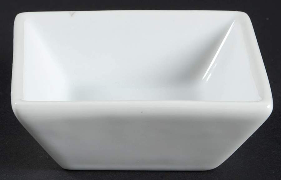 Whiteware Square Individual Dip Dish by The Cellar (China)-1