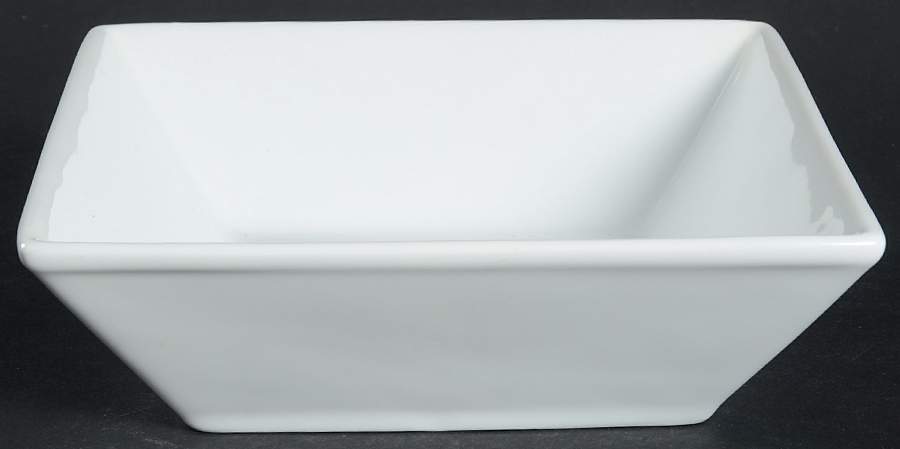 Whiteware Square 7" Individual Pasta Bowl by The Cellar (China)-1