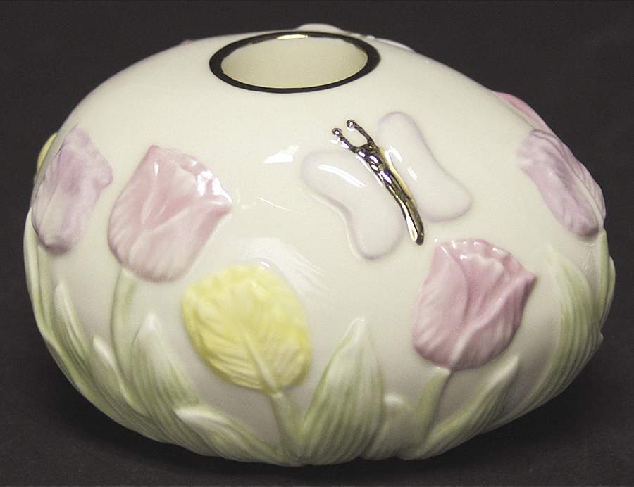Easter Tulip Egg Candleholder by Lenox-1