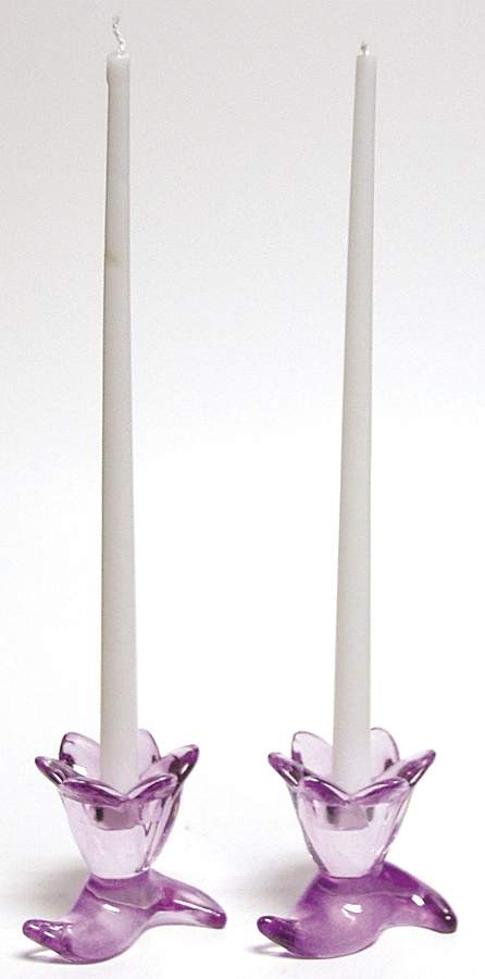 Easter Glass Flower Taper Candle Holder - Set of 2 by Lenox-1