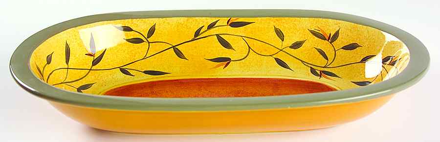 Avalon 14" Oval Vegetable Bowl by Certified International-1