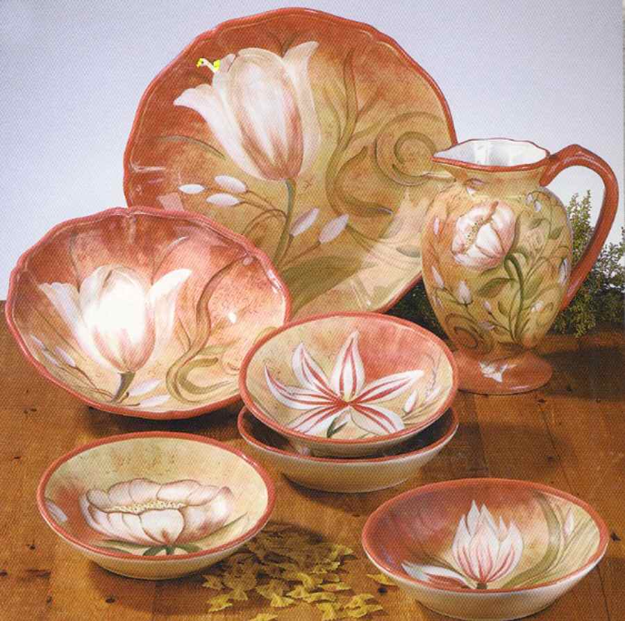 Tranquil Garden 13" Pasta Serving Bowl by Certified International-1