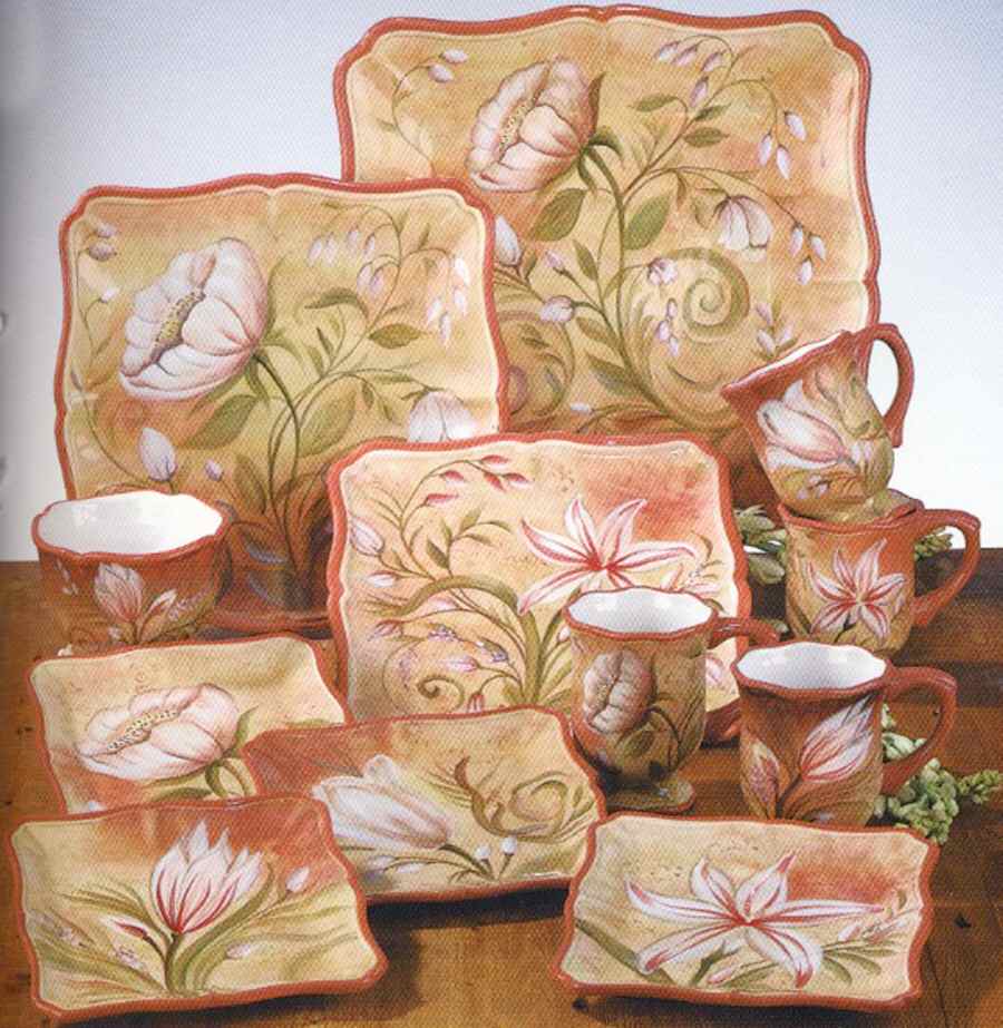 Tranquil Garden Dessert/Pie Plate by Certified International-1