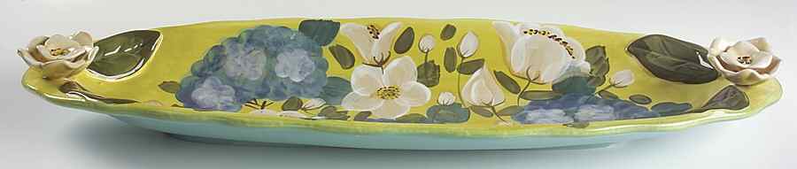 Lisa's Garden 24" Fish Platter by Certified International-1