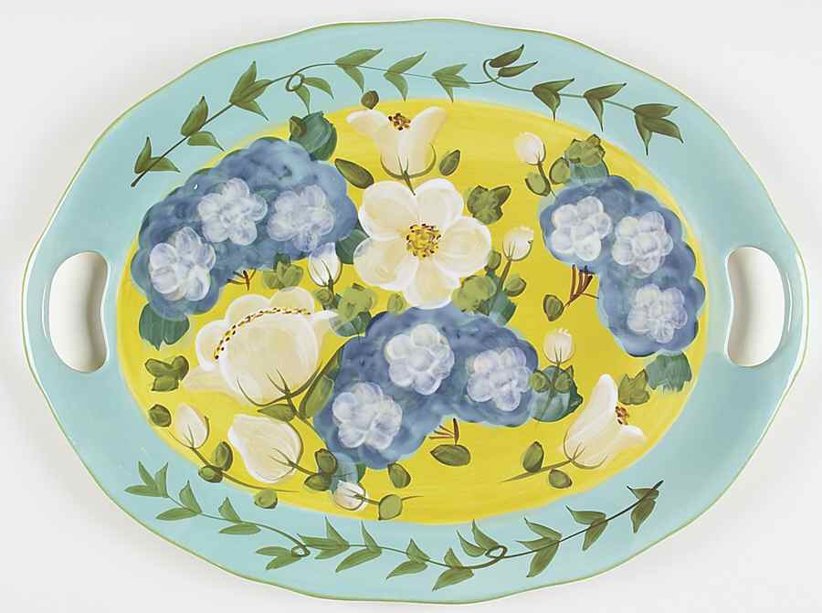 Lisa's Garden Handled Tray by Certified International-1