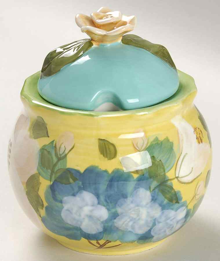 Lisa's Garden Sugar Bowl & Lid by Certified International-1
