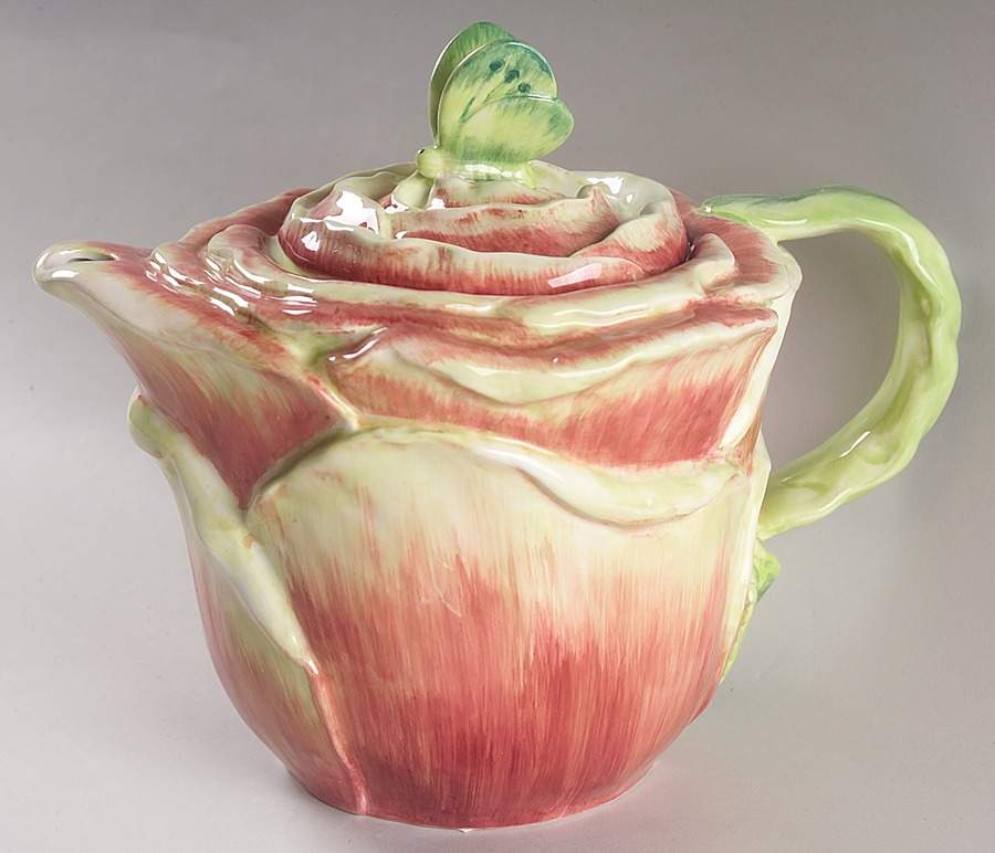 Scarlet Magnolia Figural Teapot & Lid by Certified International-1