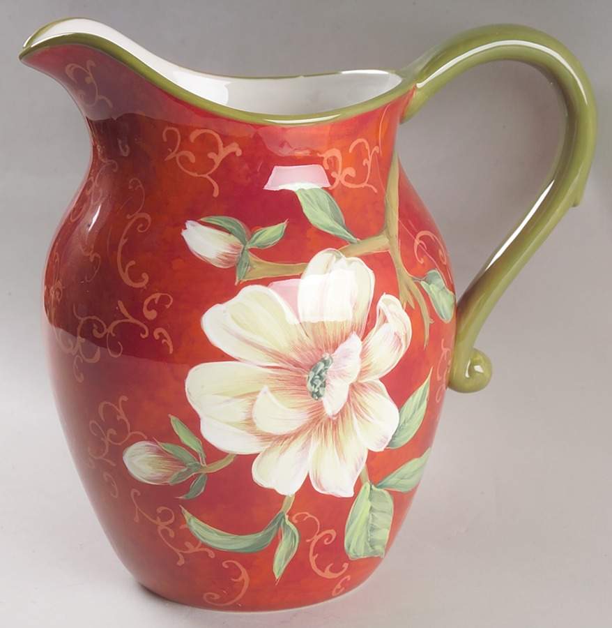 Scarlet Magnolia 96 Oz Pitcher by Certified International-1