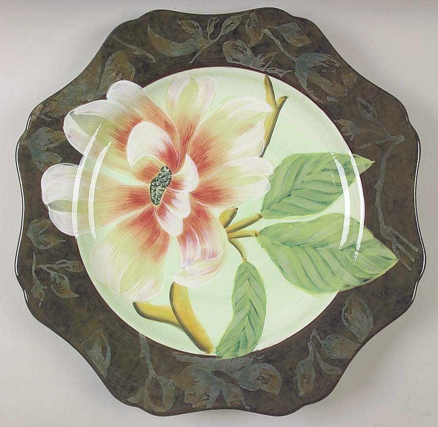 Scarlet Magnolia 16" Chop Plate (Round Platter) by Certified International-1