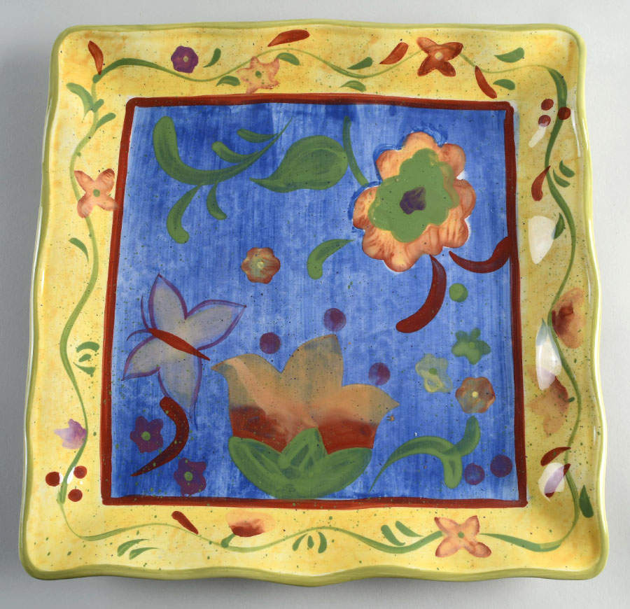 Spicewood 13" Square Serving Platter by Certified International-1