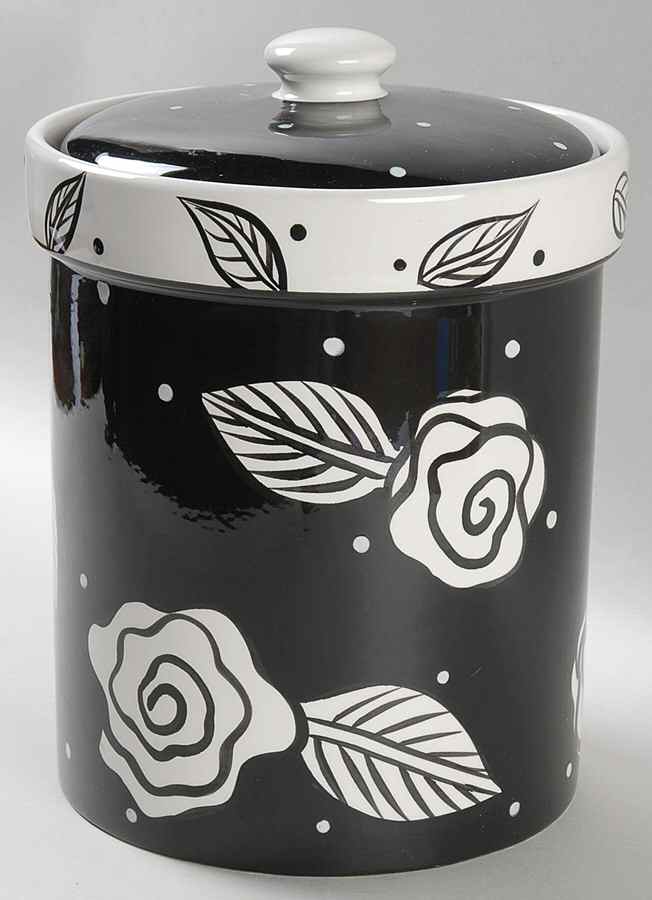 Evening Rose Extra Large Canister & Lid by Certified International-1