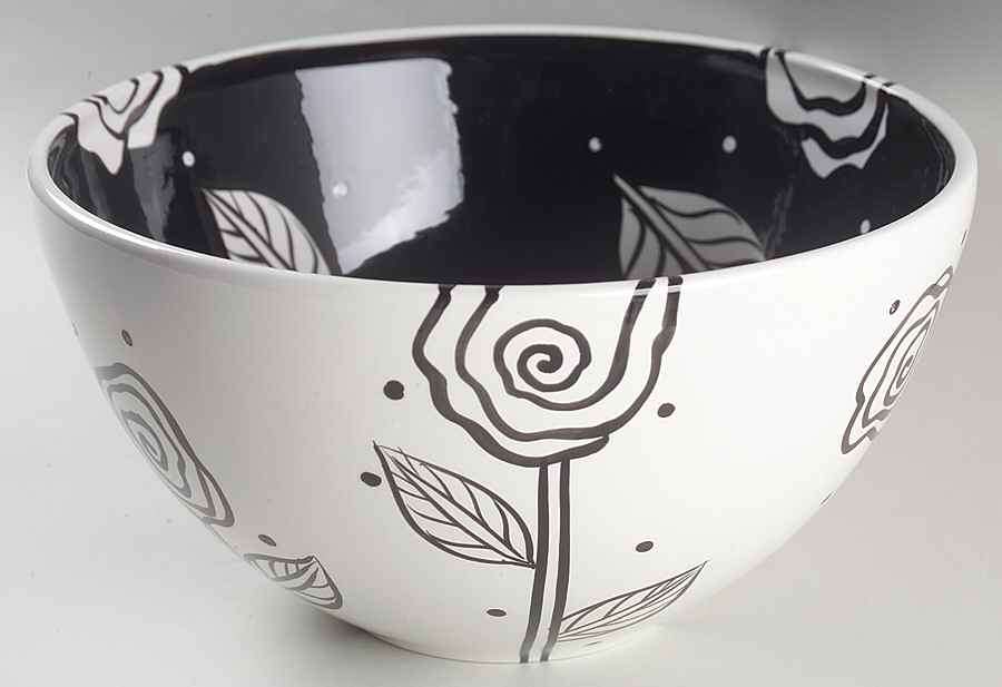 Evening Rose 11" Large Salad Serving Bowl by Certified International-1