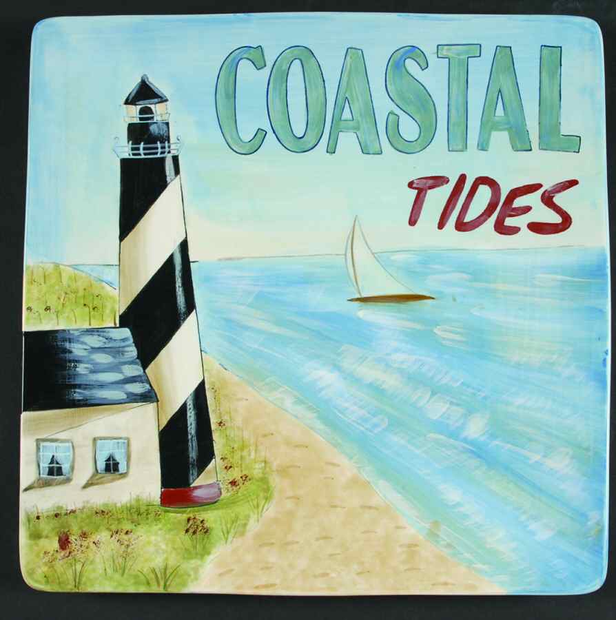 Sea Breeze 13" Square Serving Platter by Certified International-1