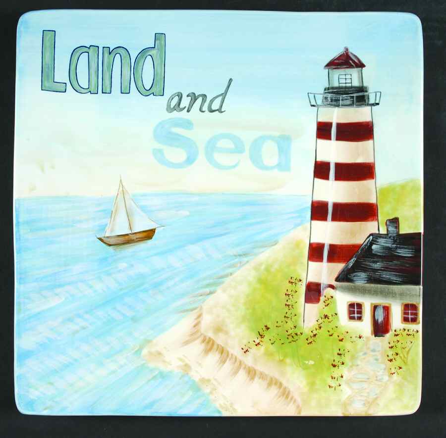 Sea Breeze 13" Square Serving Platter by Certified International-1