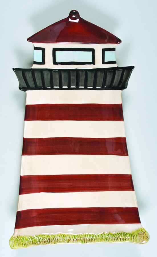 Sea Breeze 18" Lighthouse Shape Platter by Certified International-1