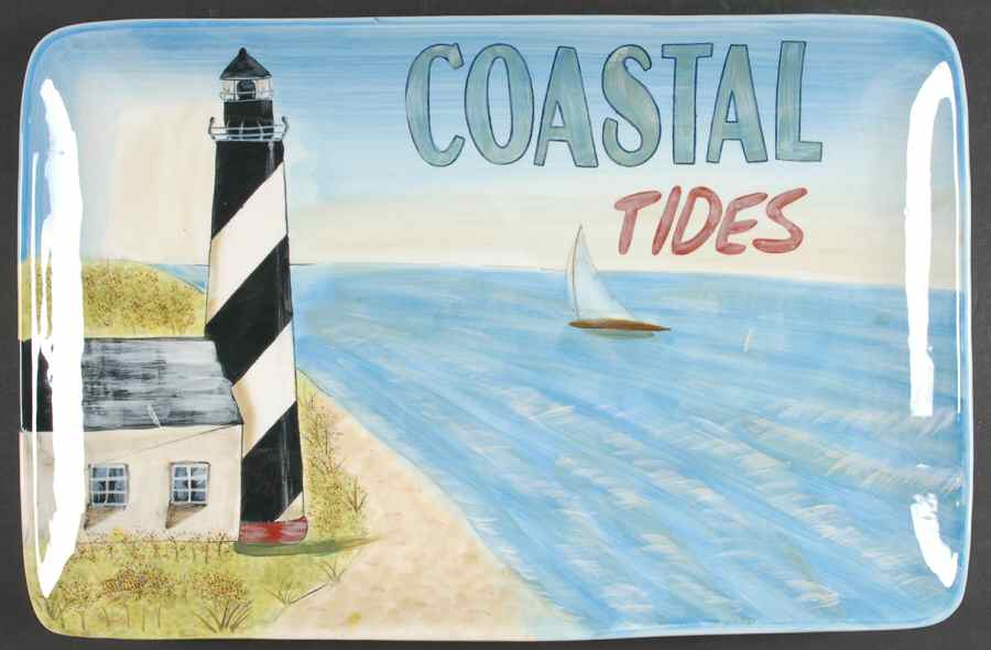 Sea Breeze 19" Rectangular Serving Platter by Certified International-1
