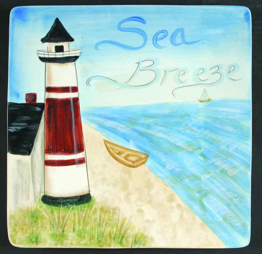 Sea Breeze 13" Square Serving Platter by Certified International-1