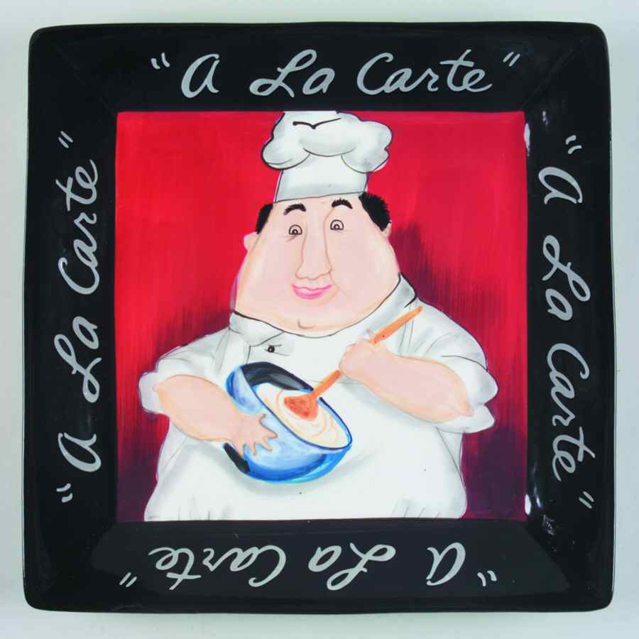 A la Carte Chefs 13" Square Serving Platter by Certified International-1