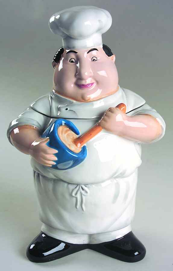 A la Carte Chefs Figural Cookie Jar & Lid by Certified International-1