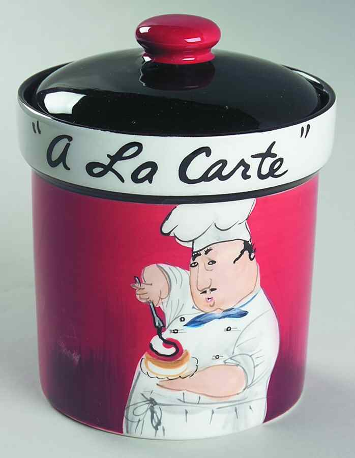 A la Carte Chefs Small Canister & Lid by Certified International-1