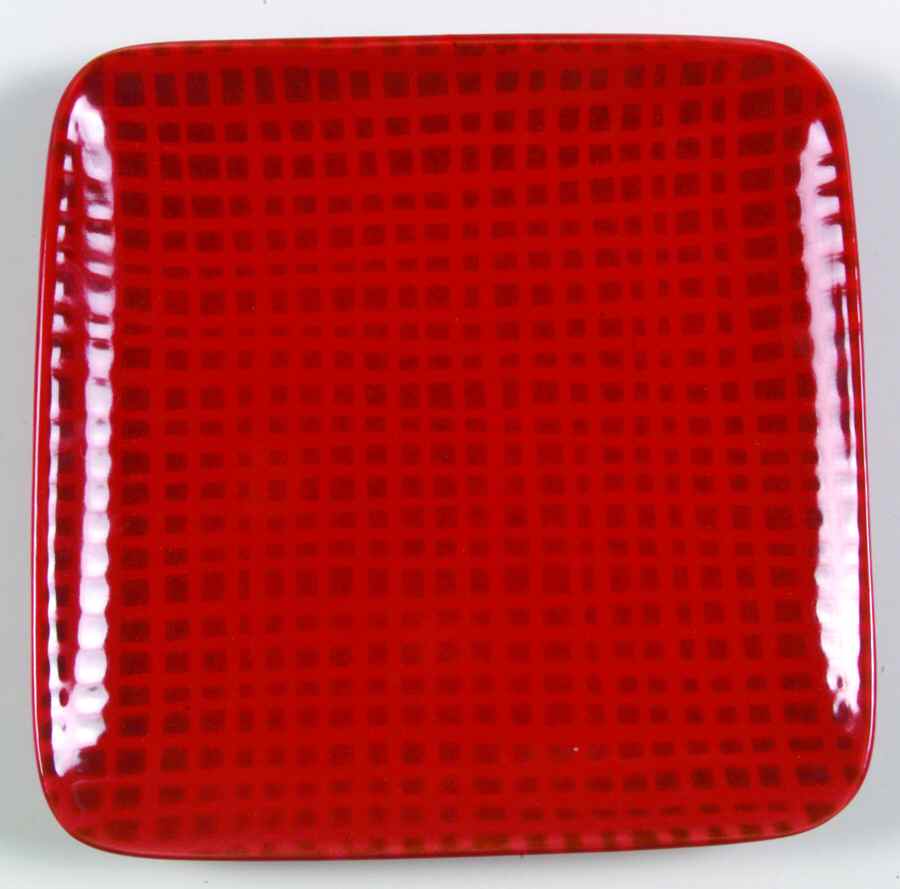 Linen Square Red Salad Plate by Cuisinart Dinnerware-1