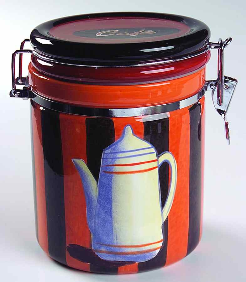 French Roast Coffee Canister with Hinged Lid by Certified International-1