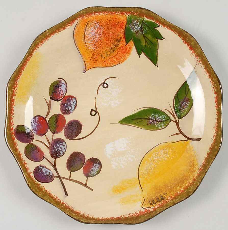 Florentine Salad Plate by Clay Art-1