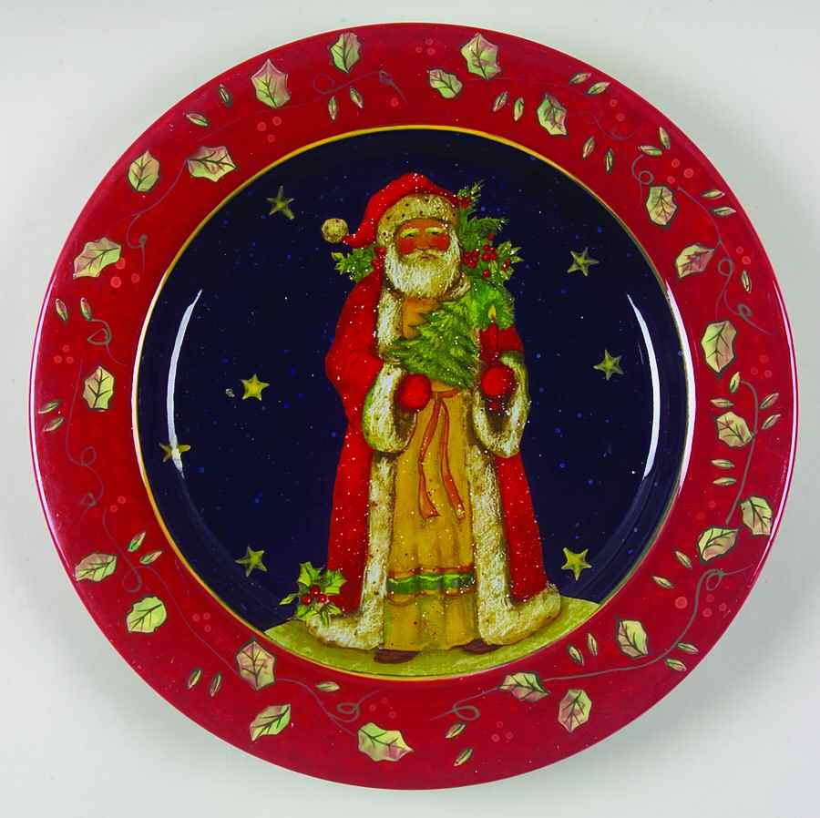 Victorian Santa Dinner Plate by Certified International-1