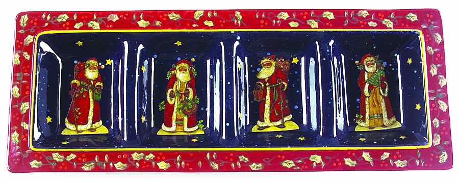 Victorian Santa 4 Part Relish by Certified International-1