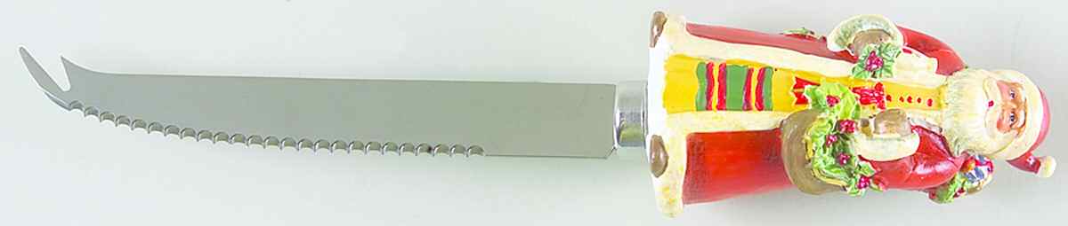 Victorian Santa Cheese Knife with Stainless Blade by Certified International-1
