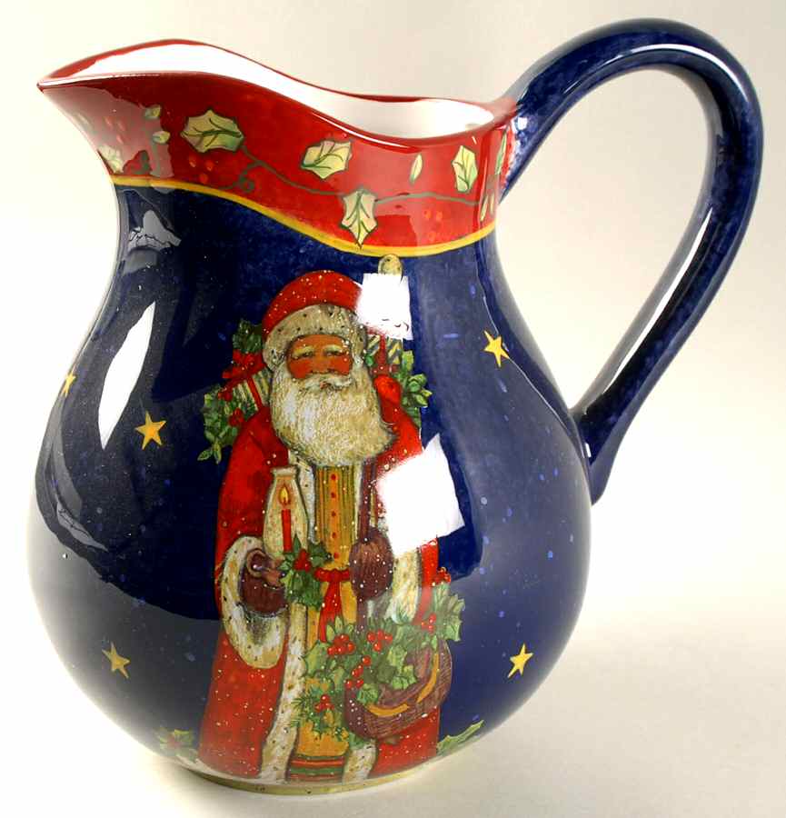 Victorian Santa 128 Oz Pitcher by Certified International-1