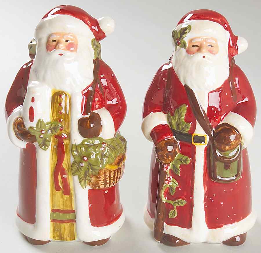 Victorian Santa Figural Salt & Pepper Set by Certified International-1